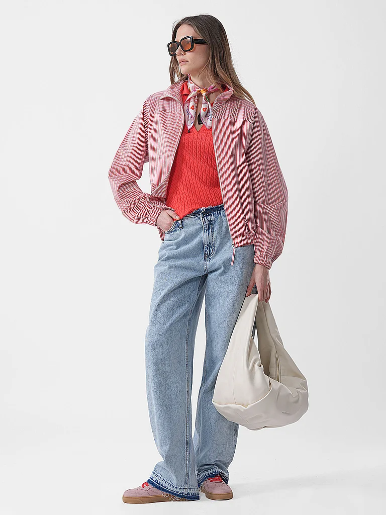 LES VISIONNAIRES Sac en cuir - Hobo GRETA ESSENTIAL SILKY crème